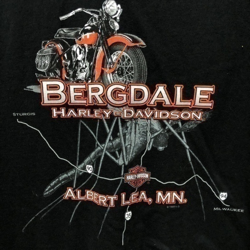 💠Harley Davidson black cotton T-shirt🟧
